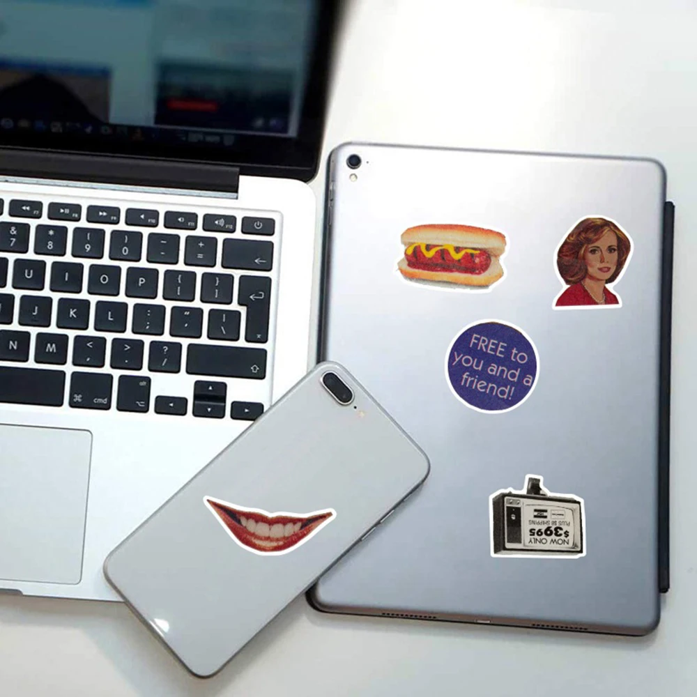 50pcs Vintage Graffiti Sticker - Vintage Cycling Gear review and price